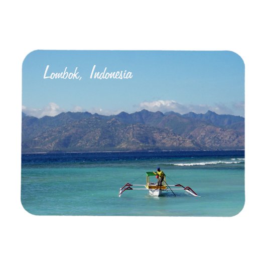 Lombok Boat Premium Flexi Magnet Magneet (Horizontaal)
