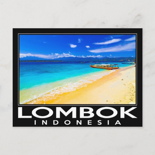Lombok Indonesia Briefkaart (Voorkant)