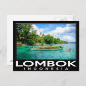 Lombok Indonesië Briefkaart (Voorkant / Achterkant)