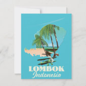 Lombok Indonesië-kaart (Voorkant)