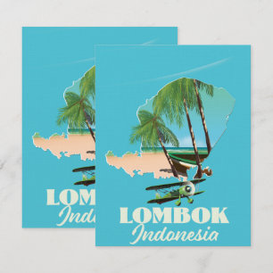 Lombok Indonesië-kaart