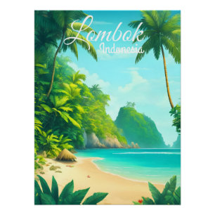 Lombok Indonesië Reisposter Perfect Poster