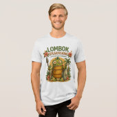 Lombok speervissen Tri-Blend shirt (Voorkant volledig)
