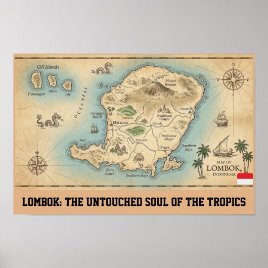 Lombok: The Untouched Soul of the Tropics Poster (Voorkant)