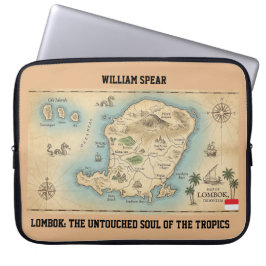 Lombok Tropische Ziel Esthetische Laptop Sleeve