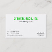 Lomo Windmill Visitekaartjes (Achterkant)