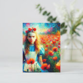 Lomografische foto Alice Van Gogh Poppies Briefkaart (Staand voorkant)