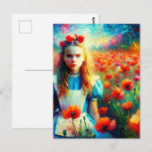 Lomografische foto Alice Van Gogh Poppies Briefkaart (Voorkant / Achterkant)