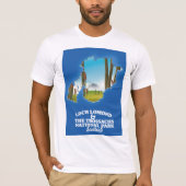 lomond en landkaart van trossachs t-shirt (Voorkant)