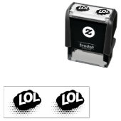 lomp acroniem lacht luid uit lachen zelfinktende stempel (In situ)