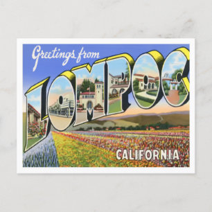 Lompoc, California  Big Letters Briefkaart
