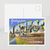 Lompoc, California  Big Letters Briefkaart (Voorkant / Achterkant)