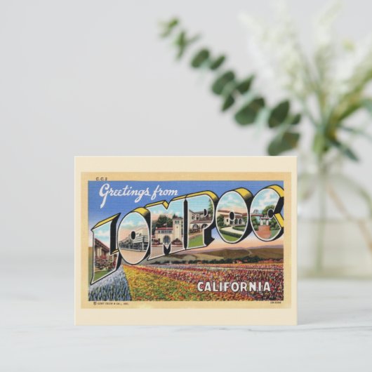Lompoc California Greeting Briefkaart (Staand voorkant)