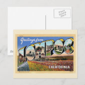 Lompoc California  Greeting Briefkaart (Voorkant / Achterkant)