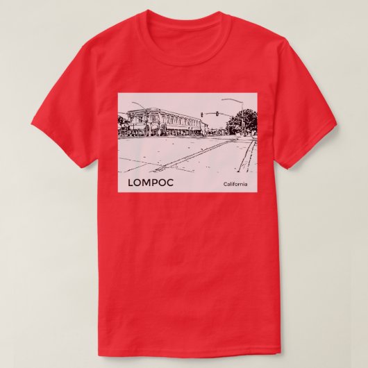 Lompoc California T-shirt (Design voorkant)
