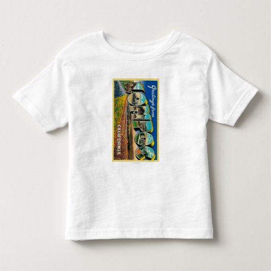 Lompoc, Californië - Grote Letter-scènes Kinder Shirts (Voorkant)