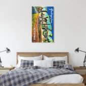 Lompoc, Californië - grote lettertjes Canvas Afdruk (Insitu (Slaapkamer))