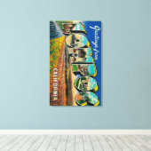 Lompoc, Californië - grote lettertjes Canvas Afdruk (Insitu (Houten vloer))