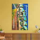 Lompoc, Californië - grote lettertjes Canvas Afdruk (Insitu (Woonkamer))