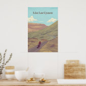 Lon Las Cymru Wieler Reisposter Poster (Keuken)