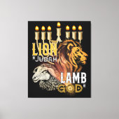 Lon van Judah Lamb van God Canvas Kunst (Voorkant)