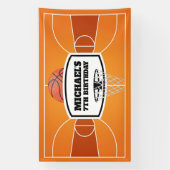 Lona Basketball Birthday Banner backdrop (Verticaal)