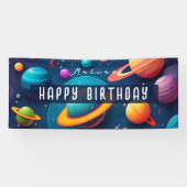 Lona cumpleaños personalizada spandoek (Horizontaal)