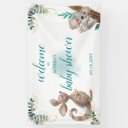 Lona decorativa Baby Shower Spandoek (Verticaal)