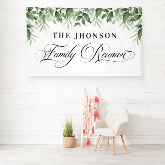 Lona Family Reunion greenery backdrop Spandoek (Insitu)