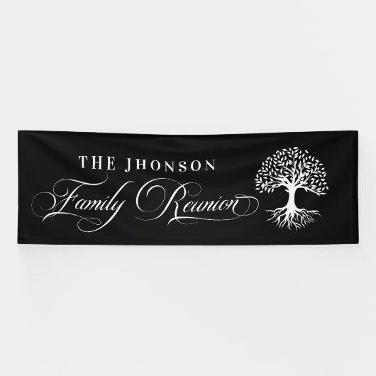 Lona Family Reunion tree backdrop black Spandoek (Horizontaal)