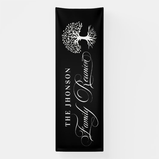 Lona Family Reunion tree backdrop black Spandoek (Verticaal)