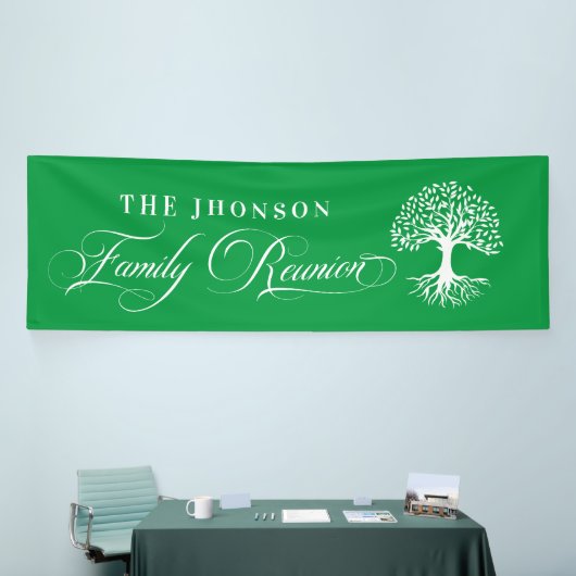 Lona Family Reunion tree backdrop Green Spandoek (Beurs)