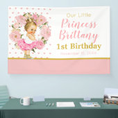 Lona Little Princess birthday Flowers banner (Beurs)