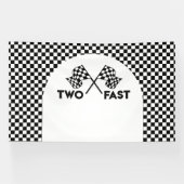 Lona Racing Birthday Two Fast backdrop banner (Horizontaal)