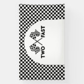 Lona Racing Birthday Two Fast backdrop banner (Verticaal)