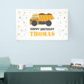 Lona Sand Truck Construction Birthday backdrop Spandoek (Beurs)
