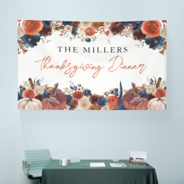 Lona Thanksgiving Dinner autumn fall pumpkins back Spandoek