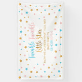 Lona Twinkle Twinkle Little Star Gender Reveal sig Spandoek (Verticaal)