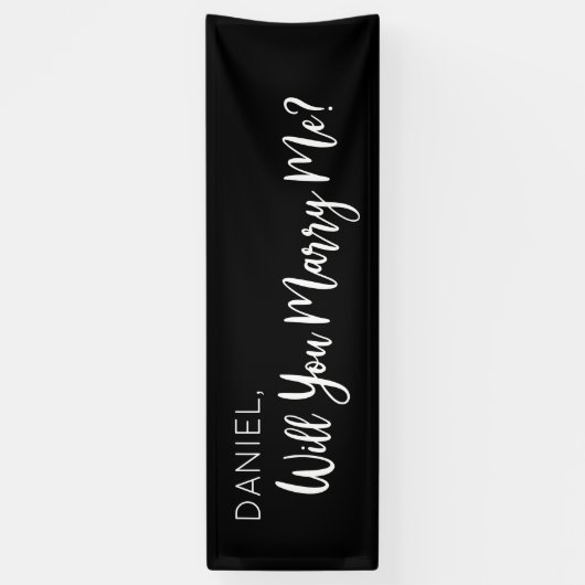 Lona  Will you Marry Me Proposal Sign banner  (Verticaal)