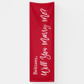 Lona  Will you Marry Me Proposal Sign banner  (Verticaal)