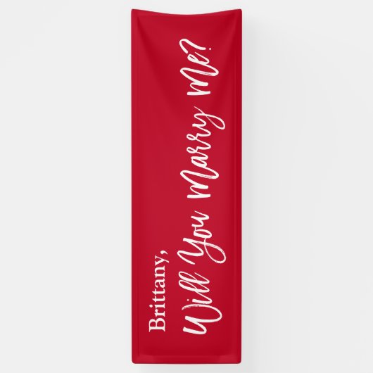 Lona  Will you Marry Me Proposal Sign banner  (Verticaal)