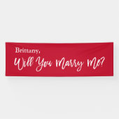 Lona  Will you Marry Me Proposal Sign banner  (Horizontaal)