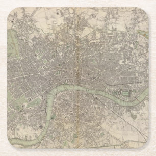 Londen 1843 kartonnen onderzetters
