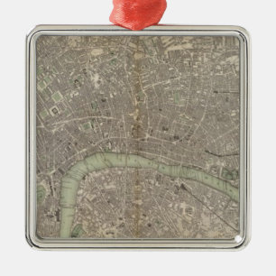 Londen 1843 metalen ornament