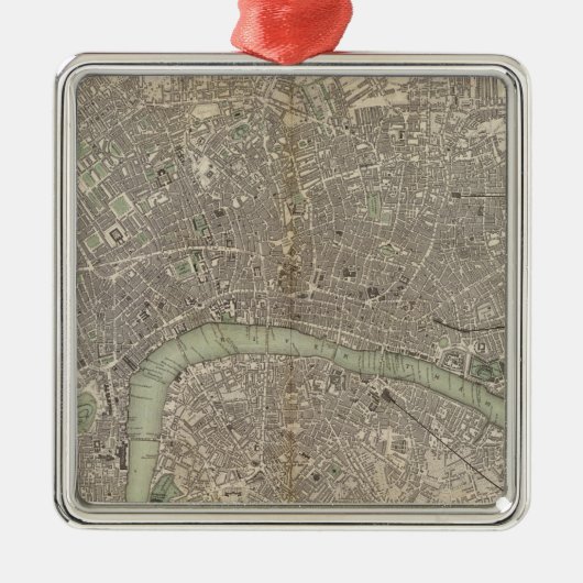 Londen 1843 metalen ornament (Voorkant)