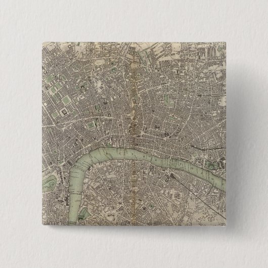 Londen 1843 vierkante button 5,1 cm (Voorkant)
