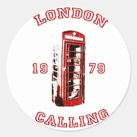 Londen 1979 ronde sticker (Voorkant)