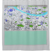 Londen 3D 2015 Douchegordijn (Voorkant)