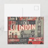 Londen (4) briefkaart (Voorkant / Achterkant)