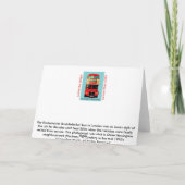 Londen # 73 Dubbeldekker Bus Kaart (Achterkant)